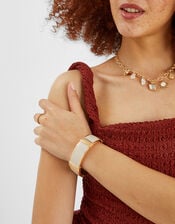 Enamel Chunky Cuff Bracelet, , large