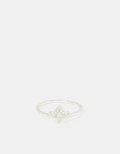 Sterling Silver Crown Ring, Silver (ST SILVER), large