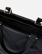 Kayleigh Quilted Handheld Bag , Black (BLACK), large