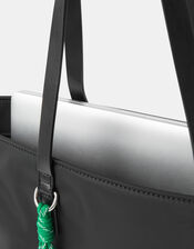 Harper Nylon Laptop Tote Bag, Black (BLACK), large