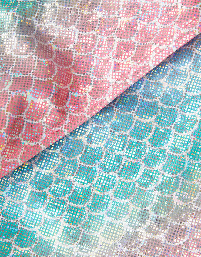Girls Mermaid Bikini Set, Multi (PASTEL MULTI), large