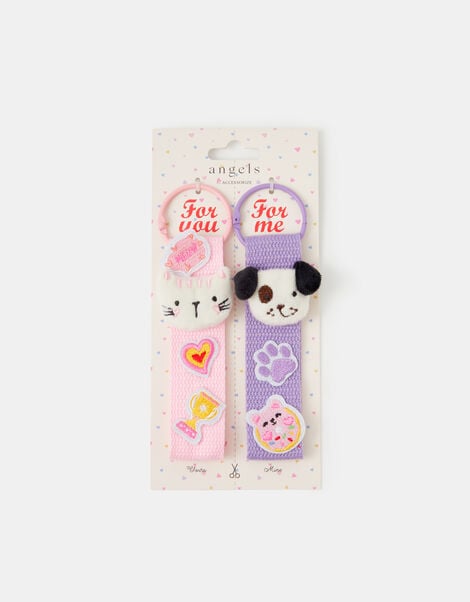 2-Pack Girls BFF Patch Bag Charms, , large