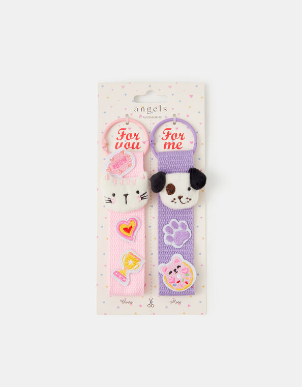2-Pack Girls BFF Patch Bag Charms, , large