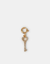 Diamanté Key Jewellery Charm, , large