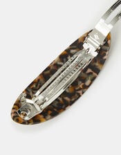 Tort Resin Barrette Hair Clip, , large