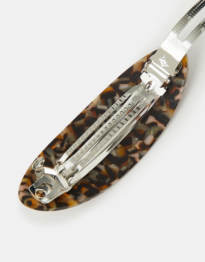 Tort Resin Barrette Hair Clip, , large