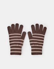 Stripe Stretch Touchscreen Gloves, , large