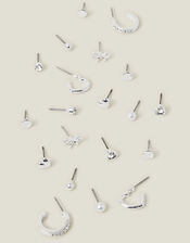 10-Pack Bow Stud and Hoop Earrings, , large