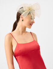 Mia Mini Crin Fascinator, Natural (CHAMPAGNE), large