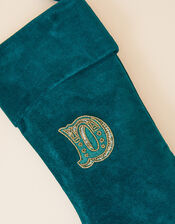 Embroidered Initial D Stocking, , large