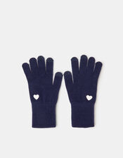 Plain Heart Touch Screen Gloves, , large