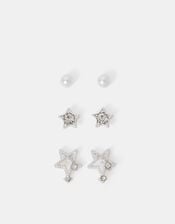 3-Pack Shooting Star Stud Earrings, , large