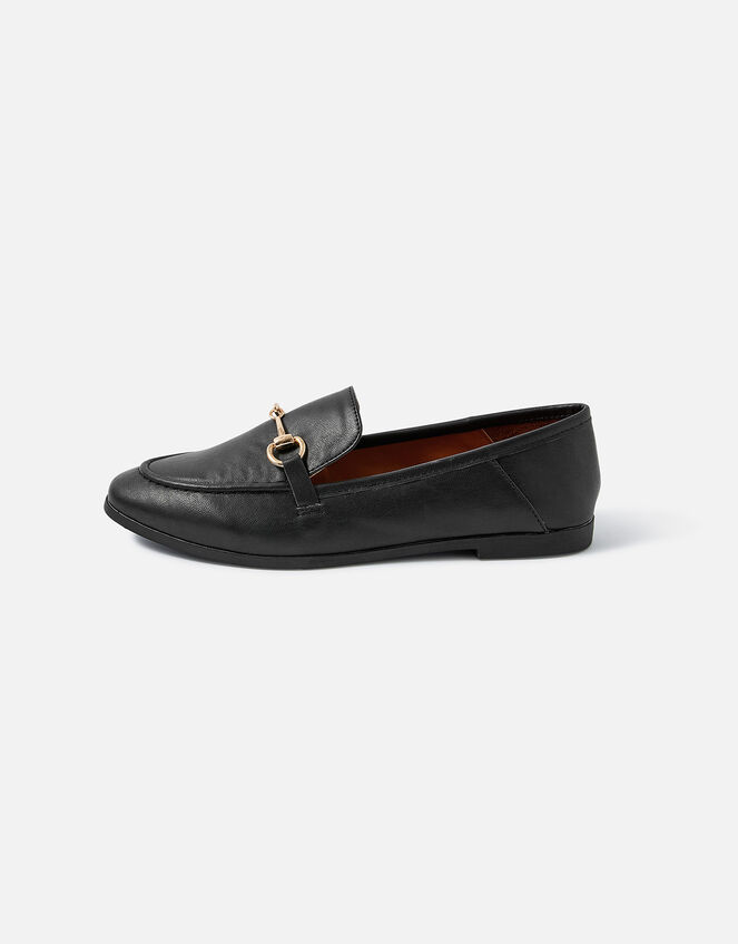 Metal Bar Loafers, Black (BLACK), large