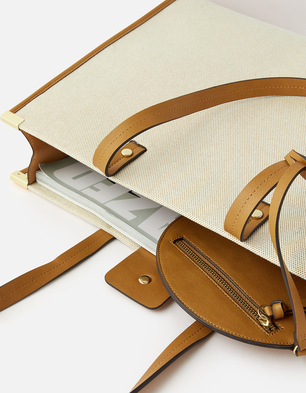 Structured Tote Bag with Coin Purse