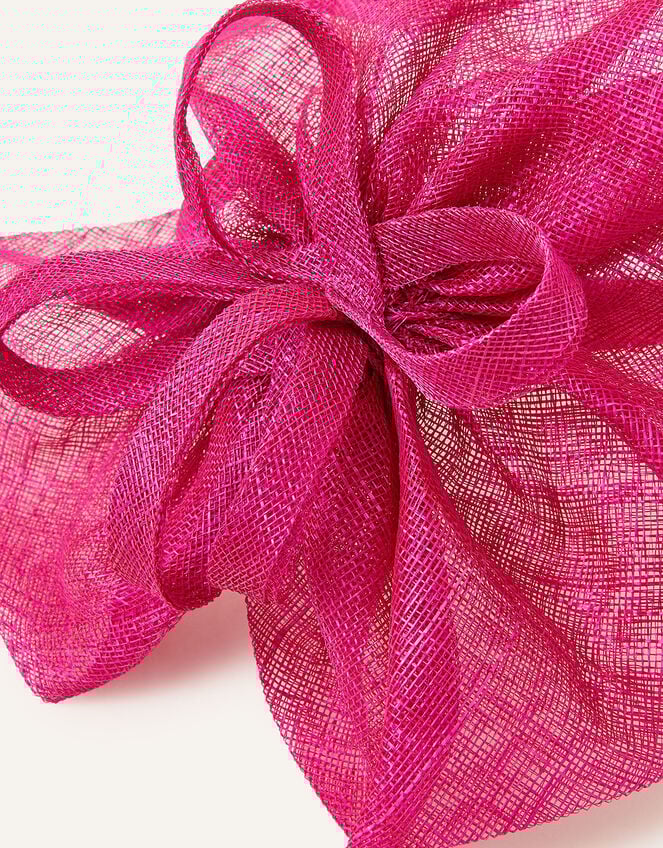 Jasmine Gathered Disc Sinamay Band Fascinator, Pink (PINK), large