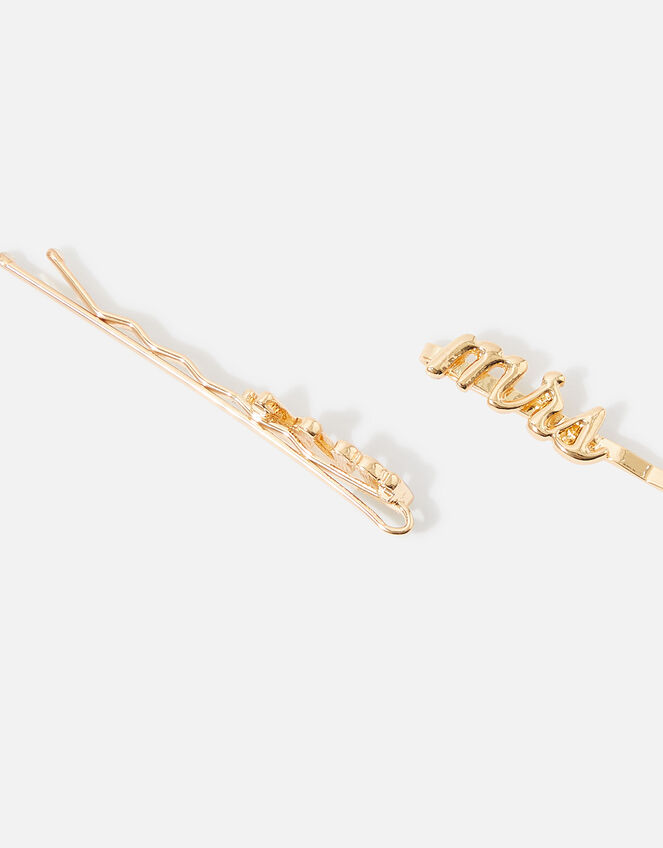 "MRS" Hair Slide Twinset, , large