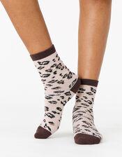 Leopard Thermal Socks, , large