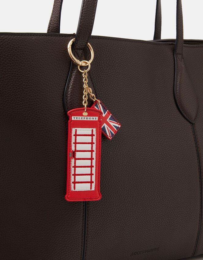 London Phone Box Bag Charm, , large