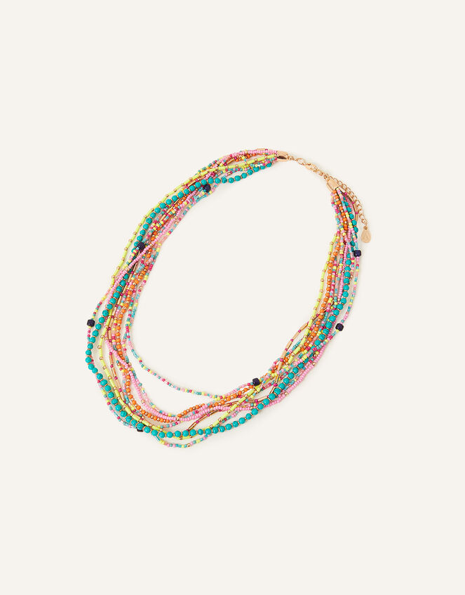 Mega Beaded Layered Necklace, , large