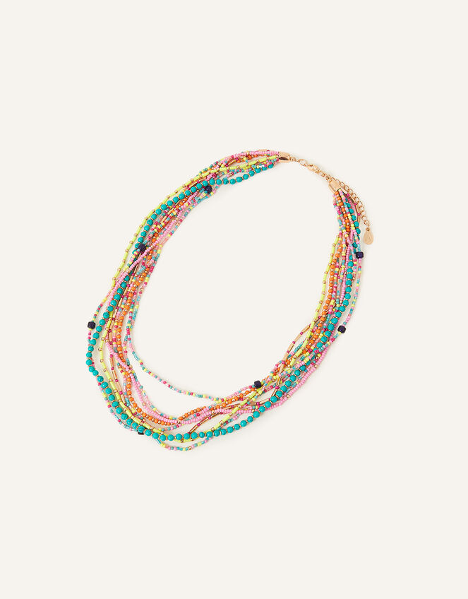 Mega Beaded Layered Necklace | Necklaces | Accessorize UK