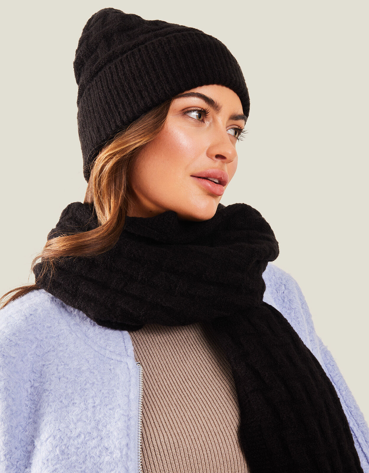 All black winter sales hat