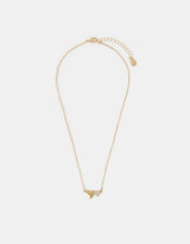 Double Heart Pendant Necklace, Gold (GOLD), large