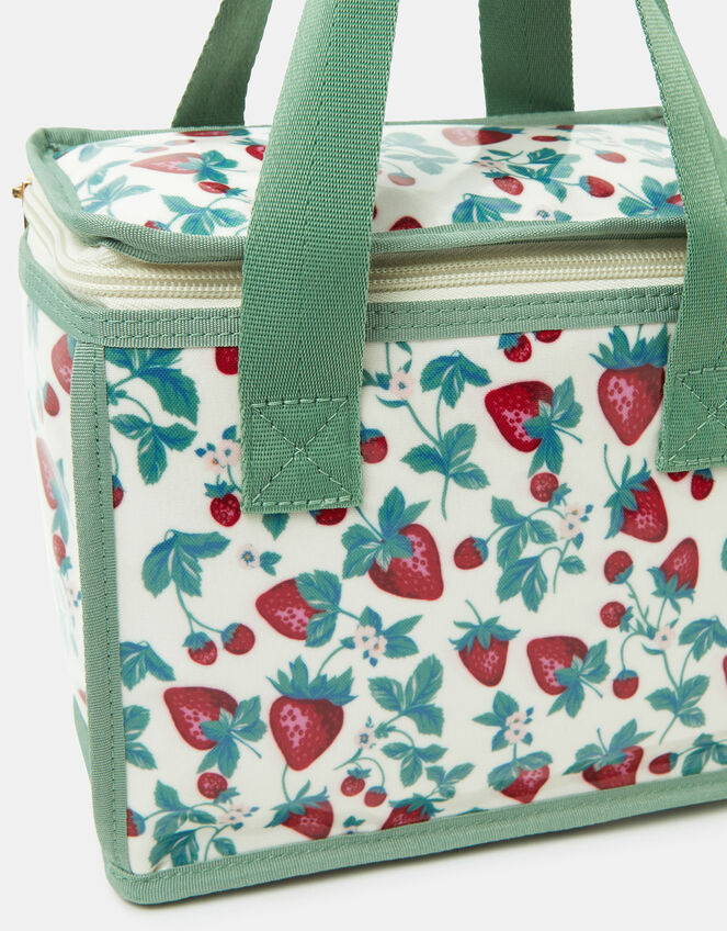 Strawberry Print Lunch Bag, , large
