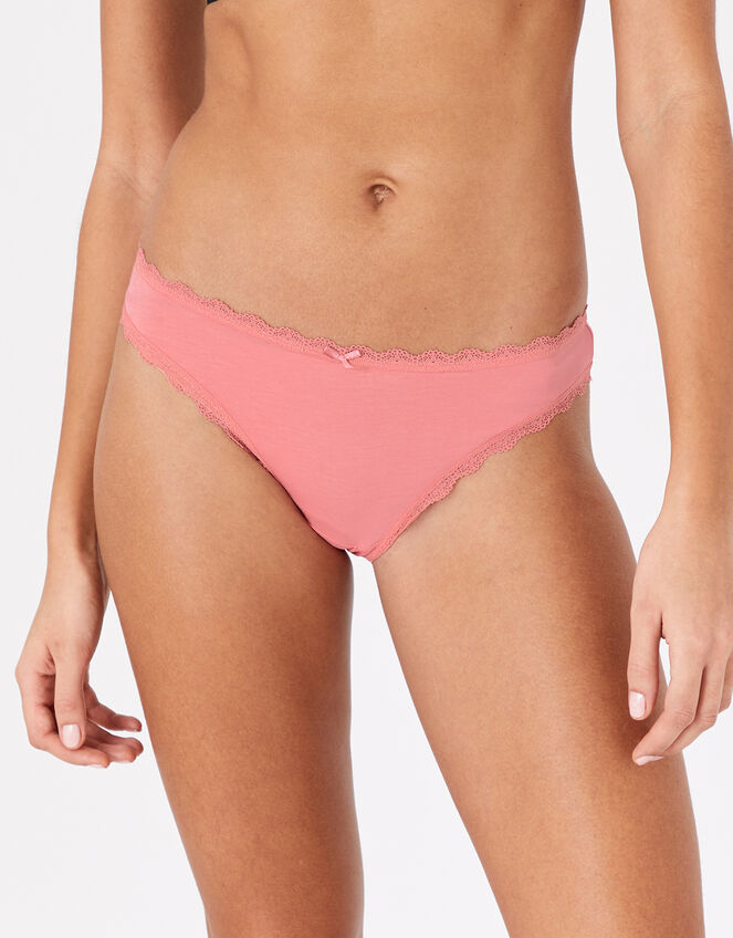 Lace Trim Brief Multipack with Natural Bamboo, Multi (PASTEL-MULTI), large