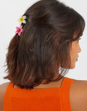 4-Pack Mini Tropical Flower Claw Clips, , large