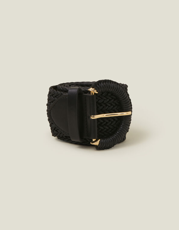 Large Buckle Belt, Black (BLACK), large