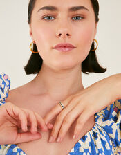 Bevelled Edge Gem Ring, Blue (BLUE), large