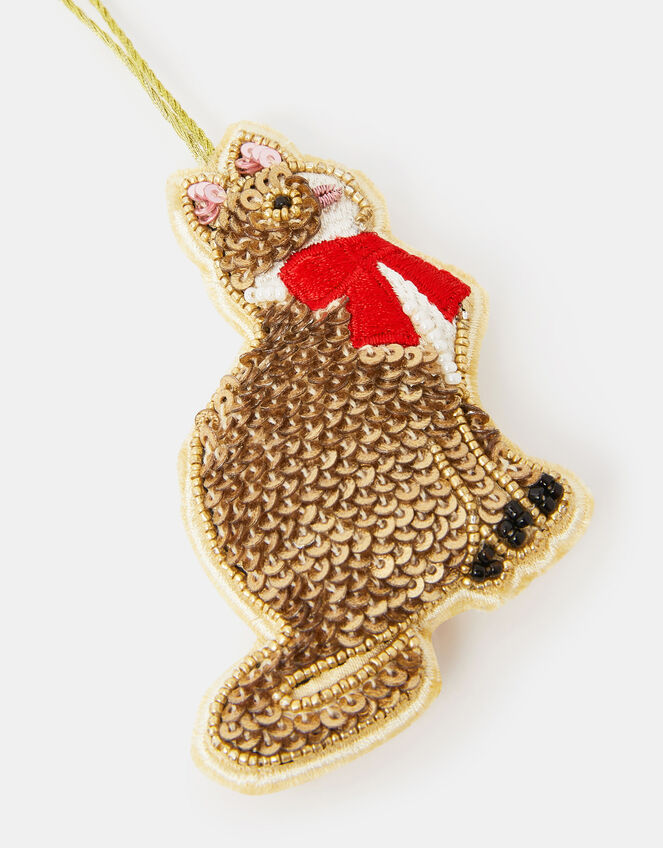Embellished Cat Christmas Tree Decoration, , large