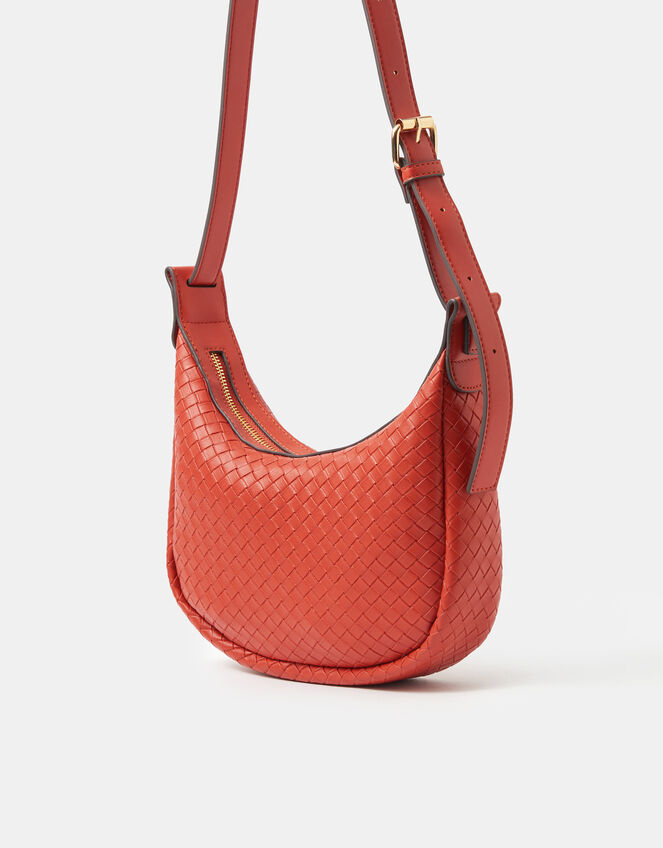 Woven Scoop Crossbody Bag, , large