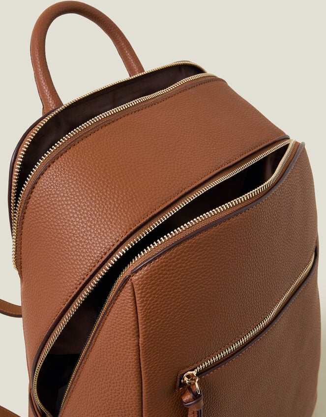 Smart Zip Around Backpack, Tan (TAN), large