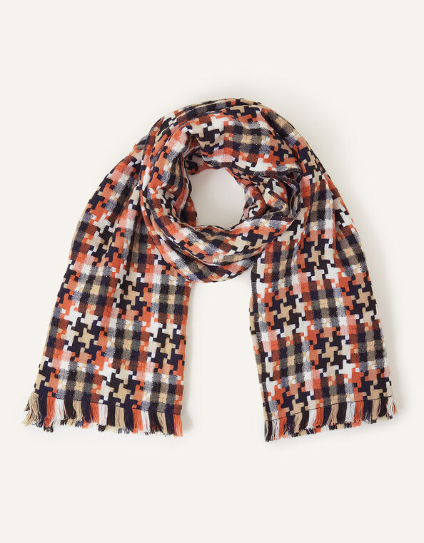 Woven Check Blanket, , large