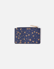 Ditsy Print Cardholder, Blue (NAVY), large