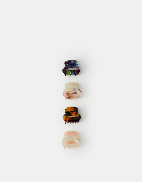Mini Oval Resin Claw Clips 4 Pack, , large
