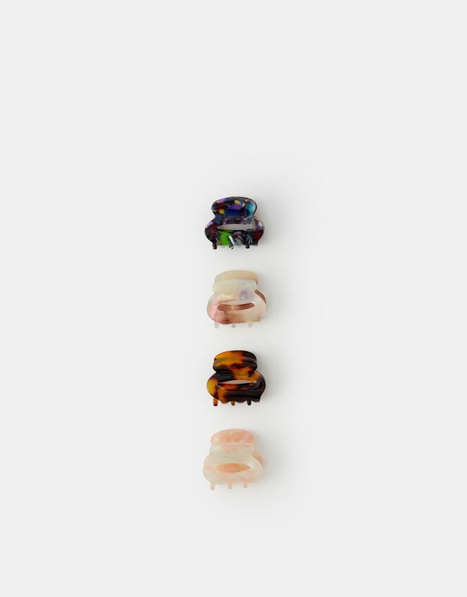 Mini Oval Resin Claw Clips 4 Pack, , large