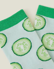 Cucumber Print Socks, , large