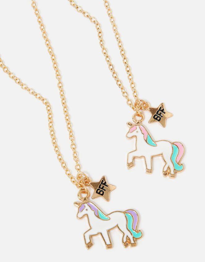 Unicorn BFF Necklace Twin Set, , large