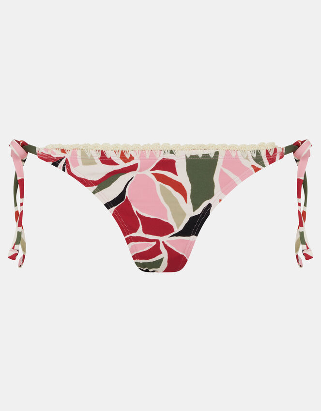 Abstract Print Triangle Bikini Top, Multi (MULTI), large