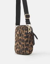 Leopard Print Phone Bag, , large