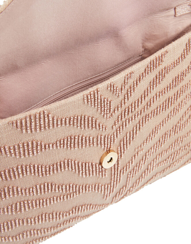 Evie Oversized Beaded Clutch Bag, , large