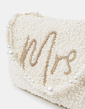 Mrs Beaded Pearl Handheld Bag, , large