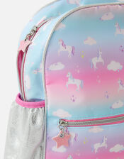 Girls Unicorn Print Backpack, , large