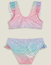 Girls Mermaid Bikini Set, Multi (PASTEL MULTI), large
