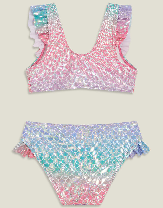 Girls Mermaid Bikini Set, Multi (PASTEL MULTI), large