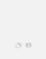 Sterling Silver Bling Stud Earrings, , large