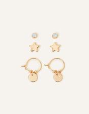 Crystal Earring Set of Three, , large