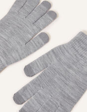 Super-Stretchy Touchscreen Gloves, Grey (GREY), large